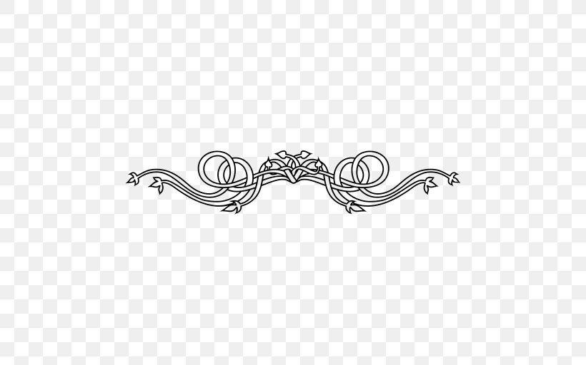 Vector Lines, PNG, 512x512px, Ornament, Black And White, Body Jewelry, Decorative Arts, Drawing Download Free