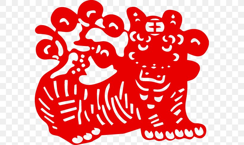 Chinese Zodiac Snake Papercutting Chinese New Year Dog, PNG, 585x489px, Watercolor, Cartoon, Flower, Frame, Heart Download Free