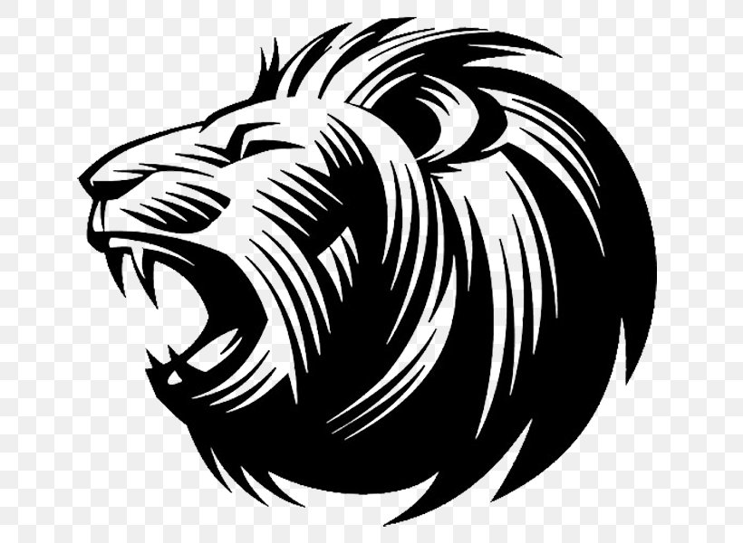 Lion's Roar Silhouette Clip Art, PNG, 710x600px, Lion, Art, Big Cats, Black, Black And White Download Free
