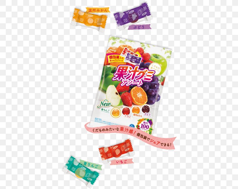 Meiji Juice Gumiasoto Individual Package 90gX6 Bag Food 【ケース販売】明治 果汁グミアソート 個包装 90g×6袋 Gummi Candy, PNG, 401x650px, Food, Candy, Chewing Gum, Confectionery, Convenience Food Download Free