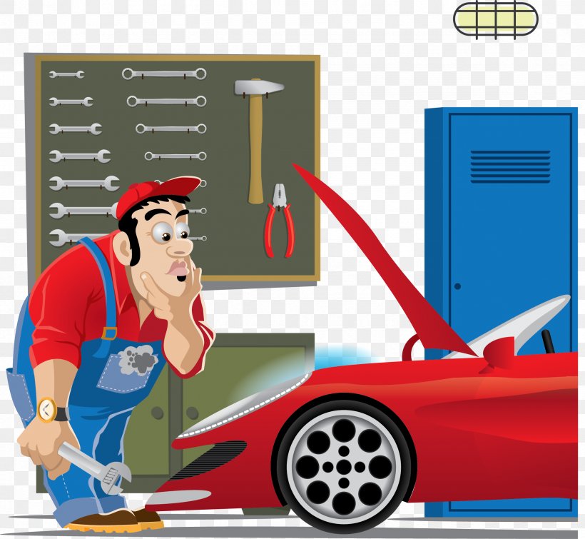 Auto Mechanic Car Clip Art, PNG, 2351x2167px, Car, Auto Mechanic, Automobile Repair Shop, Automotive Design, Baymax Download Free