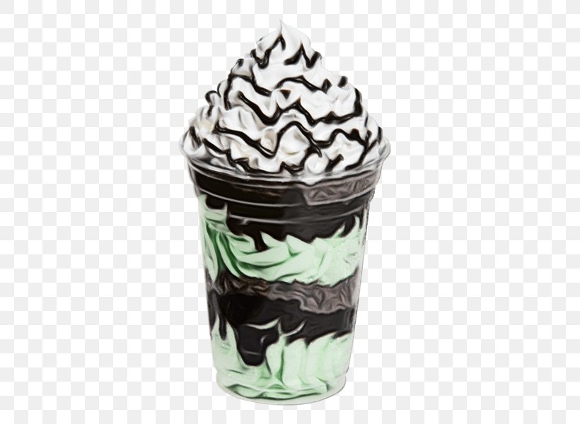 Green Food Baking Cup Cream Dessert, PNG, 600x600px, Watercolor, Baking Cup, Cream, Cuisine, Dessert Download Free