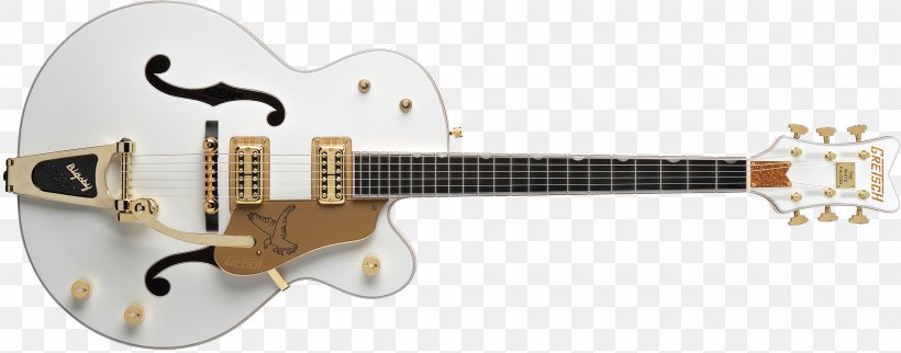 Gretsch White Falcon Fender Esquire Guitar Bigsby Vibrato Tailpiece, PNG, 2400x945px, Gretsch White Falcon, Acoustic Electric Guitar, Archtop Guitar, Bass Guitar, Bigsby Vibrato Tailpiece Download Free