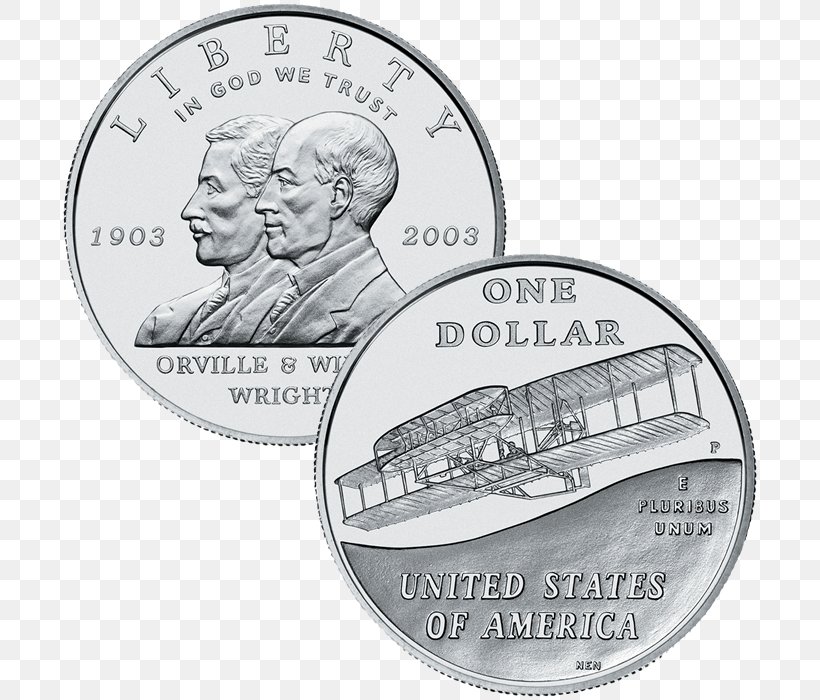 Coin Silver Wright Brothers Money Font, PNG, 700x700px, Coin, Cash, Currency, Material, Money Download Free