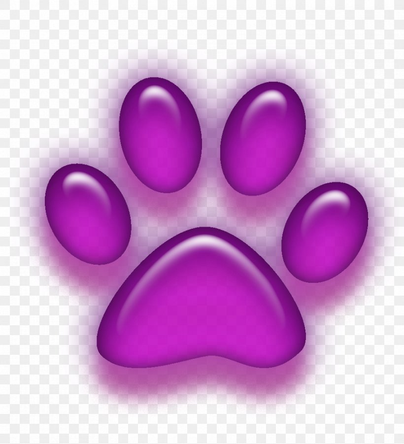 purple paw print clip art