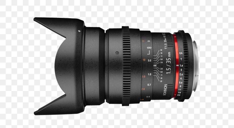 Fisheye Lens Canon EF Lens Mount Digital SLR Rokinon 35mm F/1.4 Camera Lens, PNG, 800x450px, 35 Mm Film, 35mm Format, Fisheye Lens, Camera, Camera Accessory Download Free