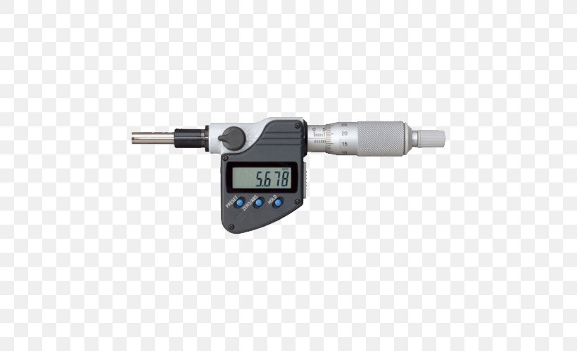 Micrometer Mitutoyo Gauge Calipers Measurement, PNG, 500x500px, Micrometer, Accuracy And Precision, Anvil, Calipers, Digital Data Download Free