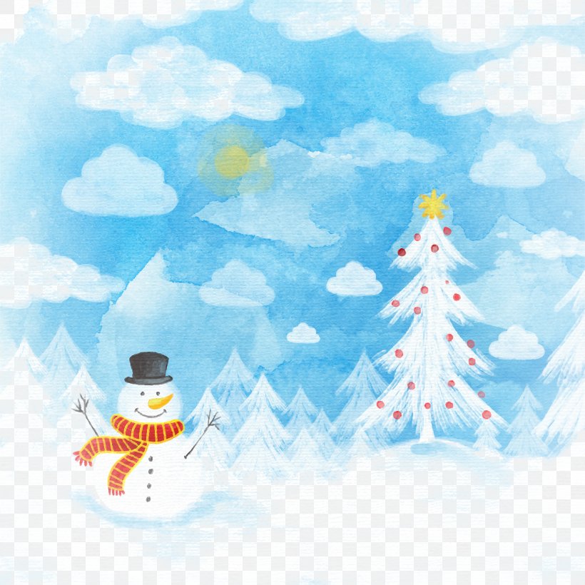 Snowman Winter, PNG, 3333x3333px, Snowman, Blue, Cdr, Christmas, Christmas Decoration Download Free