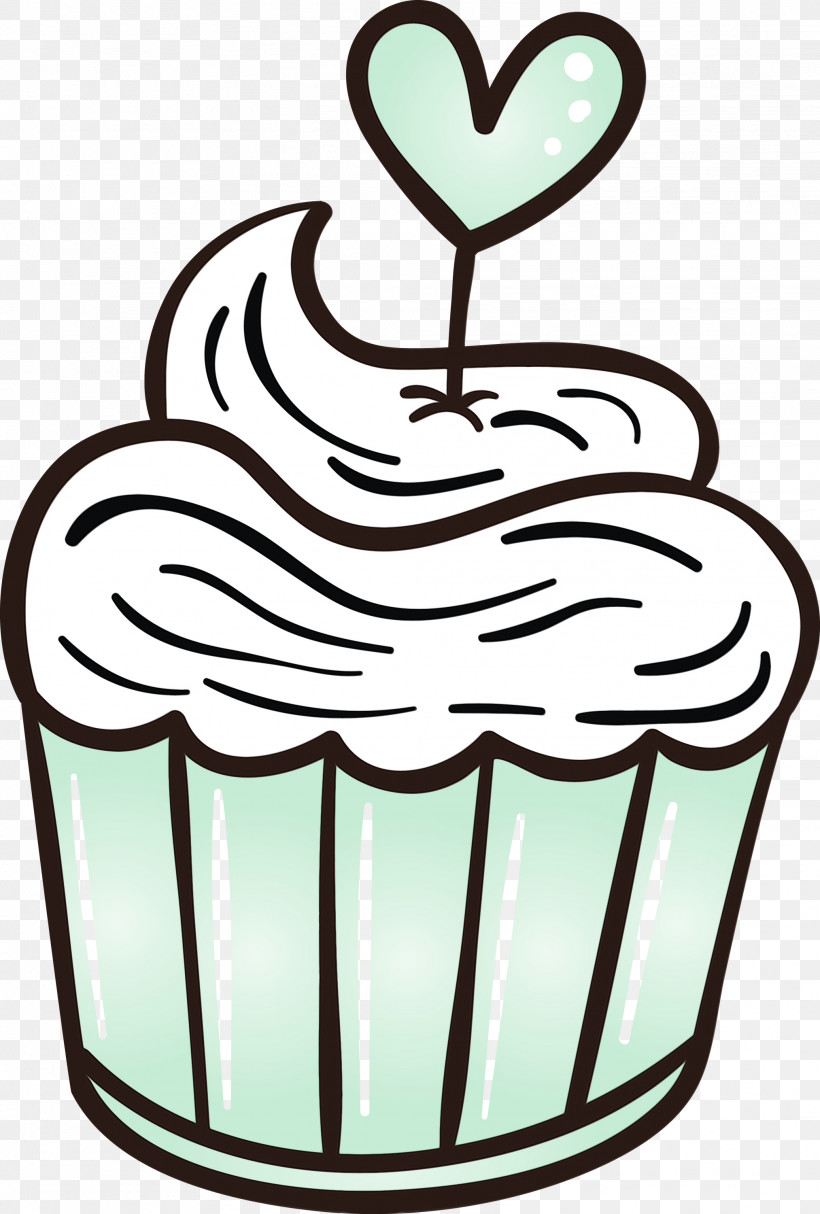 Icing Baking Cup Line Art Cupcake Cake, PNG, 2026x3000px, Valentines Day, Bake Sale, Baked Goods, Baking Cup, Buttercream Download Free