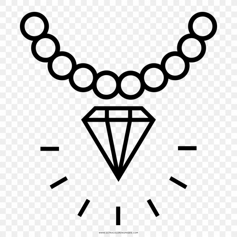 Earring Coloring Book Jewellery Diamond Necklace, PNG, 1000x1000px, Earring, Area, Black, Black And White, Body Jewellery Download Free