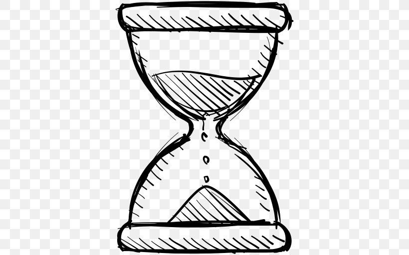 Hourglass Drawing Time Clip Art, PNG, 512x512px, Hourglass, Artwork, Black And White, Clock, Coloring Book Download Free