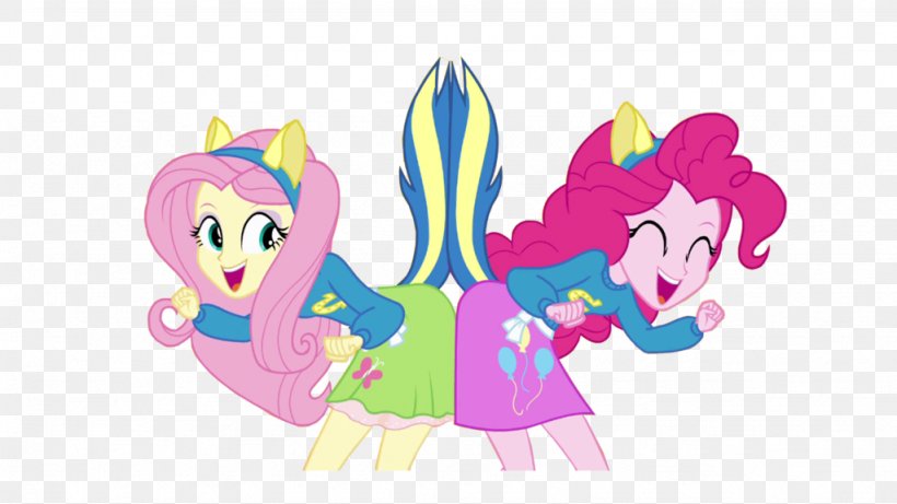 Pinkie Pie Fluttershy Twilight Sparkle Tails, PNG, 1024x576px, Pinkie Pie, Art, Cartoon, Deviantart, Fictional Character Download Free