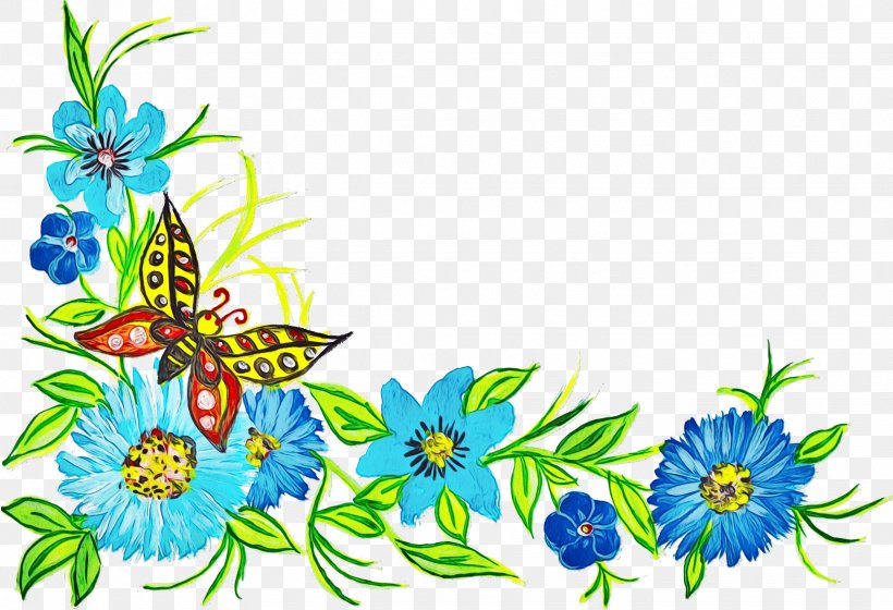 Watercolor Butterfly Background, PNG, 2443x1671px, Watercolor, Brushfooted Butterflies, Butterfly, Floral Design, Floral Ornament Download Free