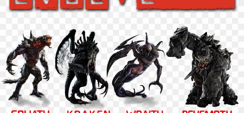 Evolve DOOM PlayStation 4 Monster Video Game, PNG, 1653x768px, Evolve, Action Figure, Destroy All Monsters, Doom, Fictional Character Download Free