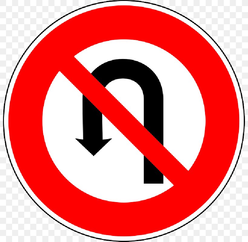 U-turn Traffic Sign Clip Art Road, PNG, 800x800px, Uturn, Logo, No Uturn Syndrome, Prohibitory Traffic Sign, Regulatory Sign Download Free