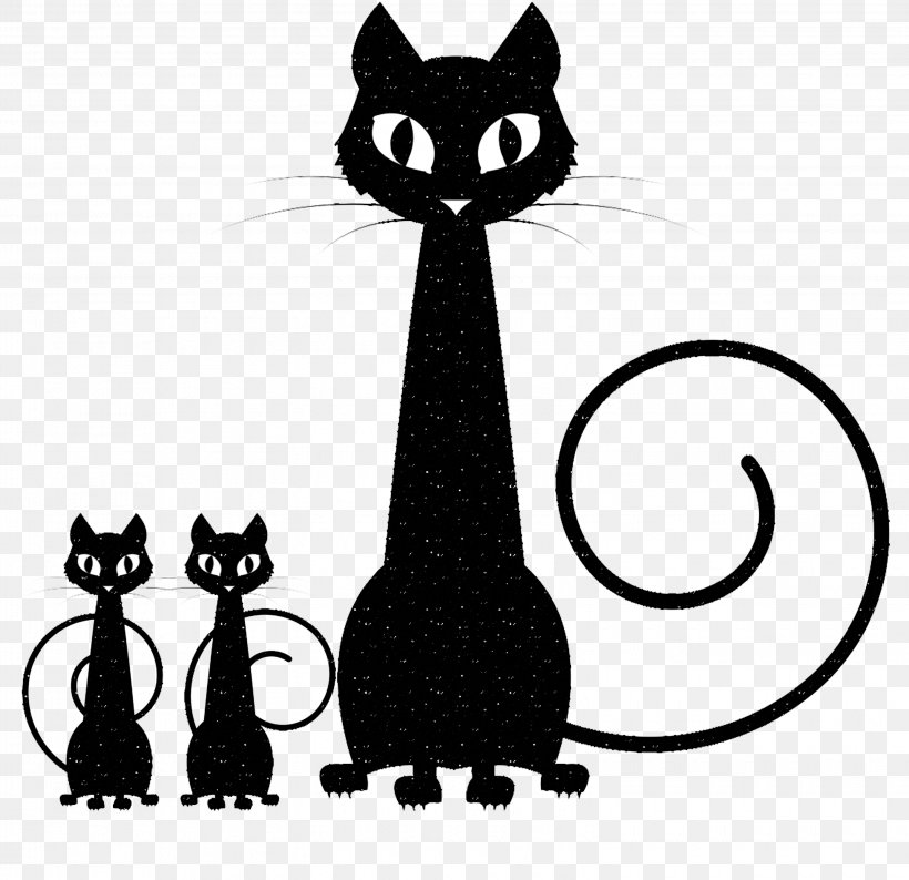 Black Cat Kitten Clip Art, PNG, 3095x3000px, Cat, Black, Black And White, Black Cat, Carnivoran Download Free