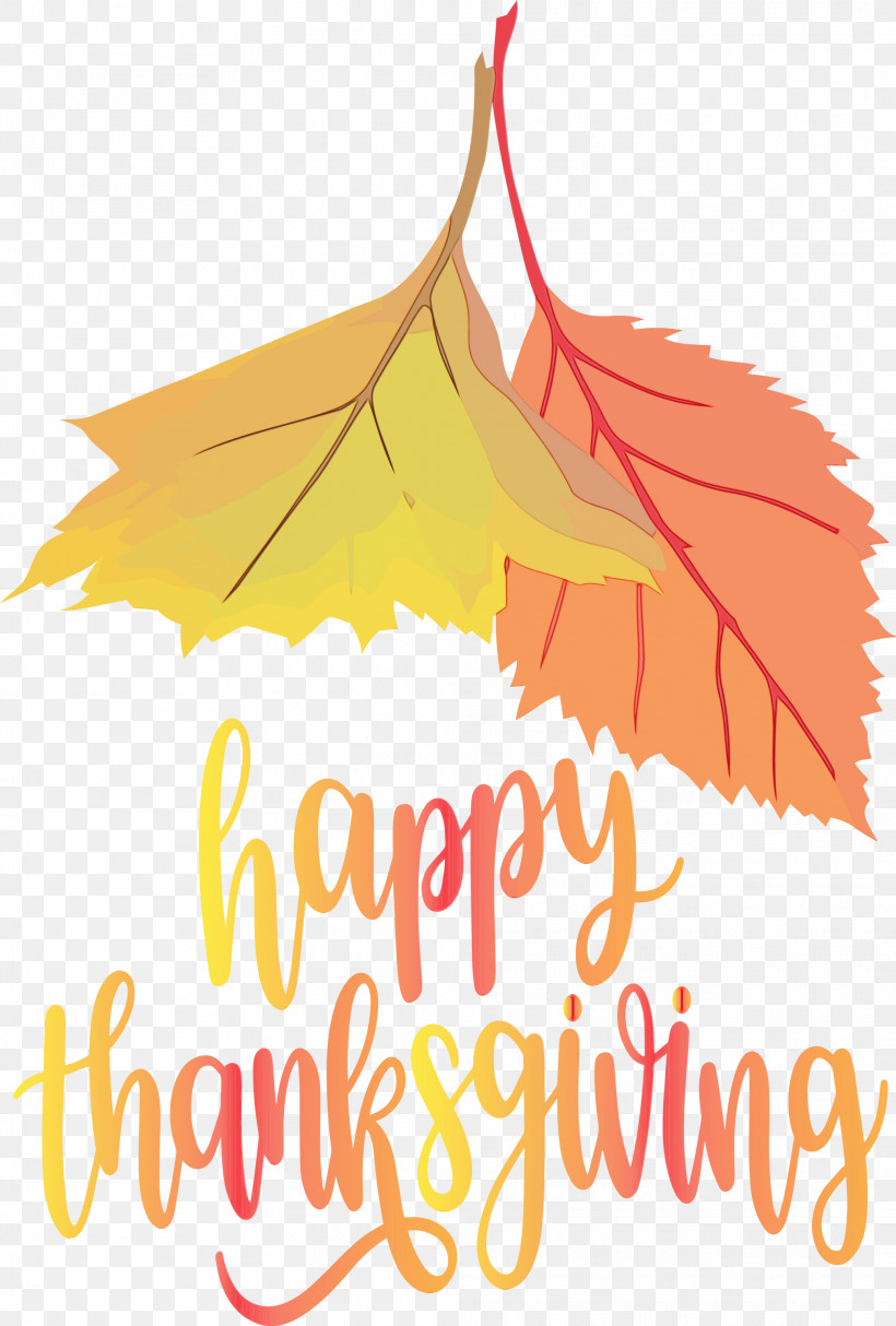 Leaf Yellow Text Tree Line, PNG, 2025x3000px, Happy Thanksgiving, Autumn, Biology, Fall, Geometry Download Free