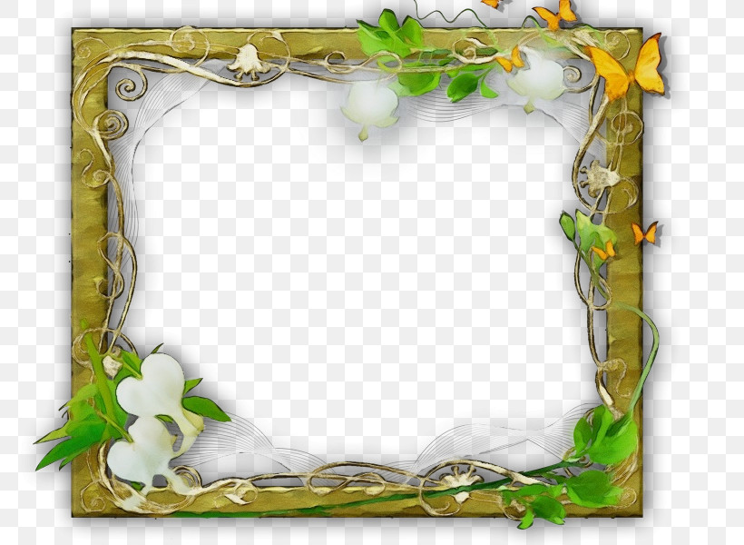 Picture Frame, PNG, 800x600px, Watercolor, Interior Design, Ivy, Paint, Picture Frame Download Free