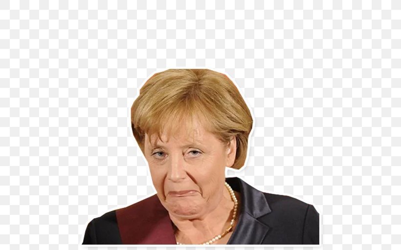 Angela Merkel Sticker Telegram VKontakte Monsters, Inc., PNG, 512x512px, Angela Merkel, Blond, Chin, Forehead, Head Download Free