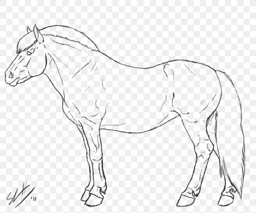 Mule Mustang Stallion Fjord Horse Friesian Horse, PNG, 900x750px, Mule, Animal Figure, Artwork, Black And White, Bridle Download Free