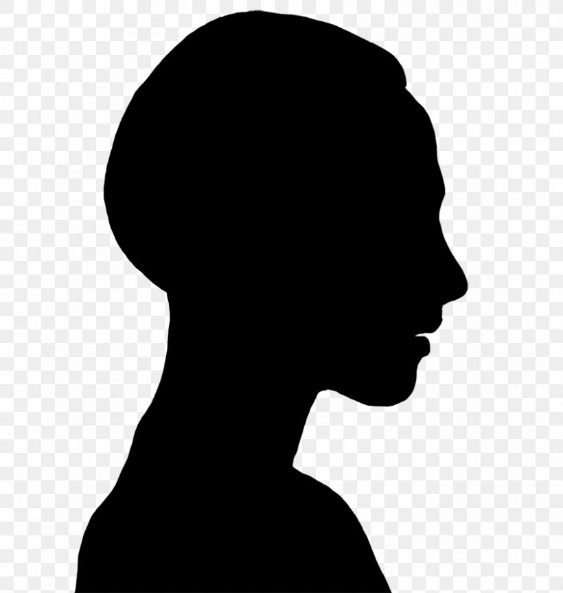 Royalty-free Silhouette, PNG, 840x886px, Royaltyfree, Black And White, Depositphotos, Face, Forehead Download Free