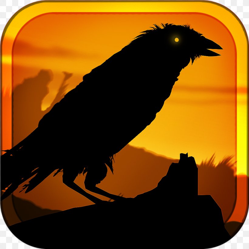 Common Raven IPod Touch App Store Game, PNG, 1024x1024px, Common Raven, App Store, Appadvice, Apple, Beak Download Free