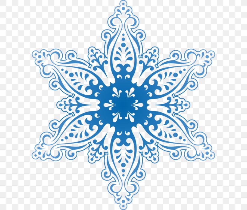 Snowflake Clip Art Transparency Image, PNG, 609x699px, Snowflake, Artwork, Black And White, Blue, Flower Download Free