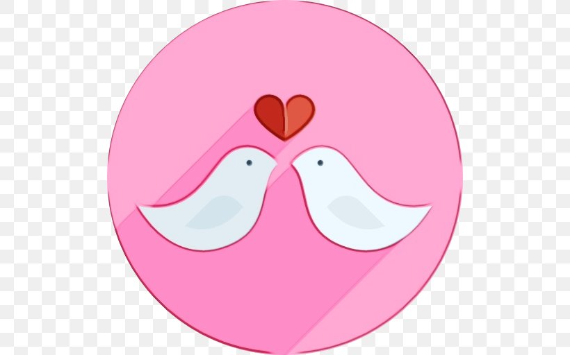 Lovebird, PNG, 512x512px, Watercolor, Bird, Cartoon, Heart, Love Download Free