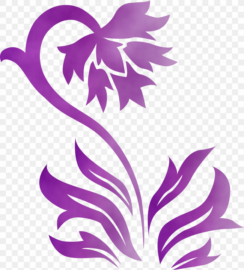 Violet Purple Leaf Plant, PNG, 2710x3000px, Spring Frame, Decor Frame, Leaf, Paint, Plant Download Free