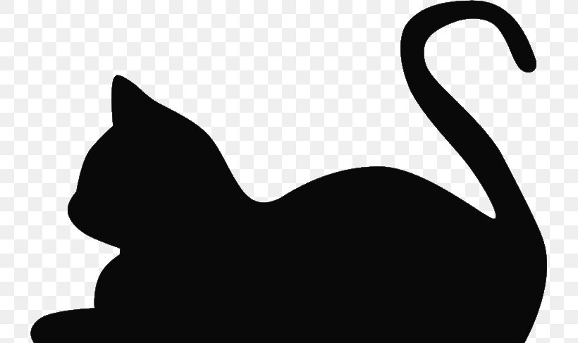 Cat Kitten Silhouette Clip Art, PNG, 733x487px, Cat, Art, Black, Black And White, Black Cat Download Free