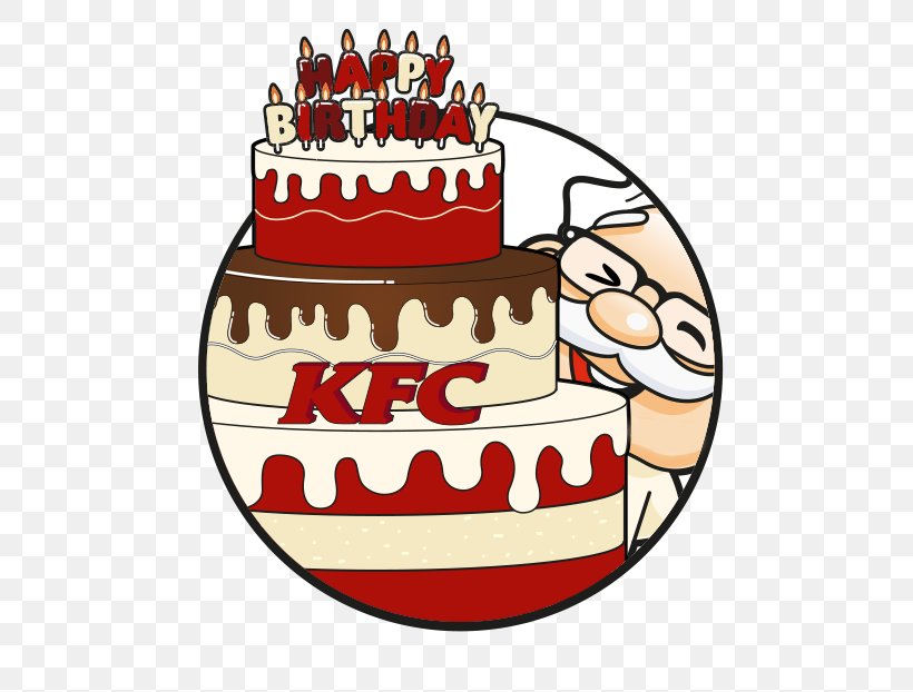 KFC Birthday Cake Fried Chicken Fast Food, PNG, 600x622px, Kfc, Birthday, Birthday Cake, Cake, Chicken Download Free