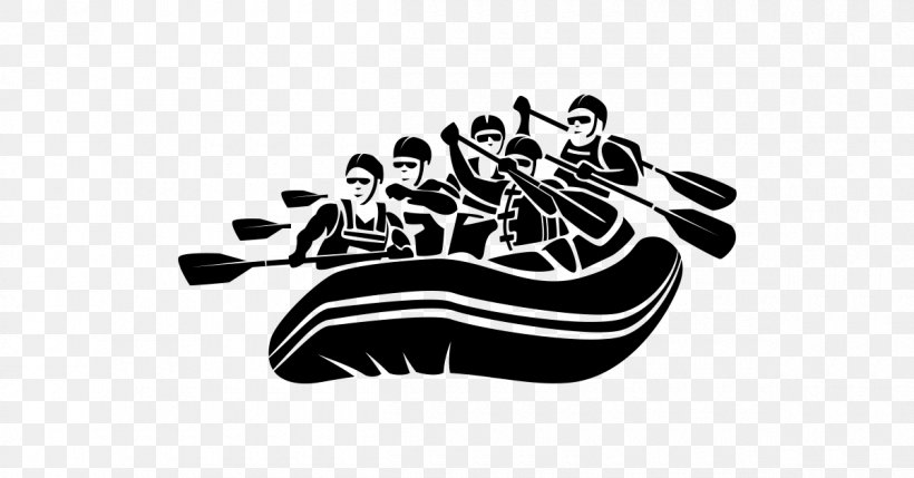 Rafting Whitewater Clip Art, PNG, 1200x628px, Rafting, Adventure, Art, Black, Black And White Download Free