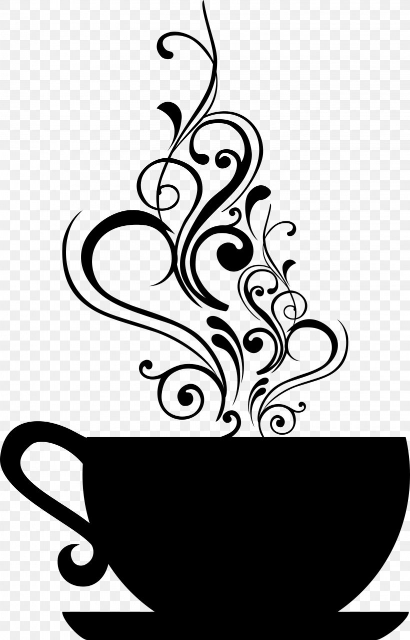 White Tea Teacup Coffee Cup, PNG, 2833x4418px, Tea, Artwork, Black And White, Coffee, Coffee Cup Download Free
