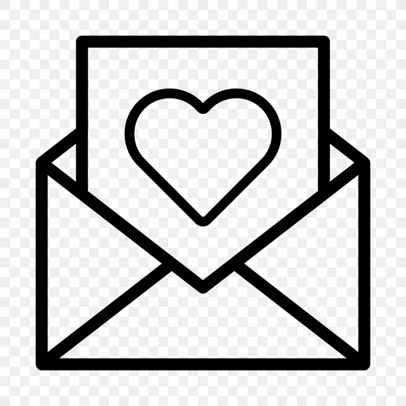 Email Clip Art, PNG, 1200x1200px, Email, Area, Black And White, Flat Design, Heart Download Free