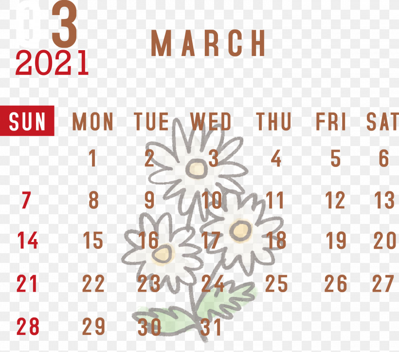 March 2021 Printable Calendar March 2021 Calendar 2021 Calendar, PNG, 3000x2646px, 2021 Calendar, March 2021 Printable Calendar, Calendar System, December, January Download Free