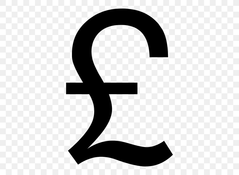 Pound Sign Pound Sterling Currency Symbol United Kingdom Clip Art, PNG, 600x600px, Pound Sign, Area, At Sign, Black And White, Brand Download Free