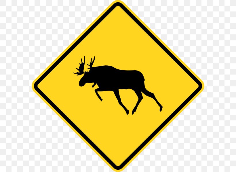 Road Signs In Australia Traffic Sign Warning Sign, PNG, 600x600px, Australia, Antler, Area, Black And White, Deer Download Free