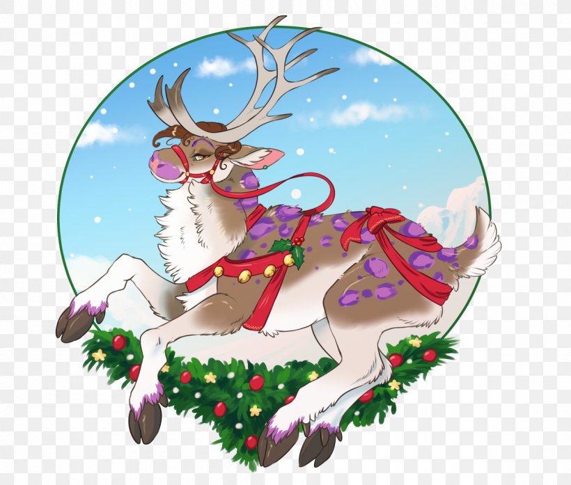 Christmas Santa Claus, PNG, 1200x1020px, Reindeer, Antler, Branch, Christmas, Christmas Eve Download Free