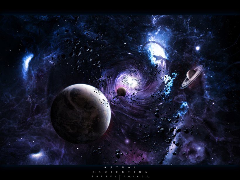 Desktop Wallpaper Universe Space Black Hole Wallpaper, PNG, 1600x1200px