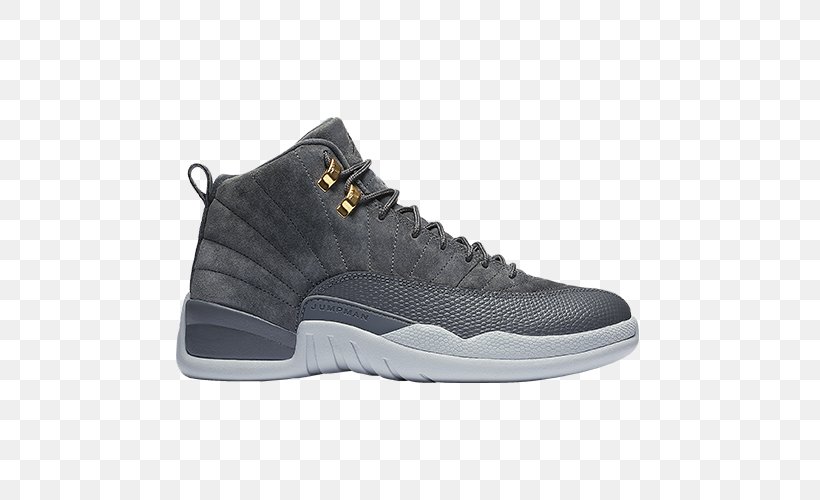 Jumpman Air Jordan 12 Retro Dark Grey/ Dark Grey/ Wolf Grey Air Jordan Retro XII Shoe, PNG, 500x500px, Jumpman, Air Jordan, Air Jordan Retro Xii, Athletic Shoe, Basketball Shoe Download Free