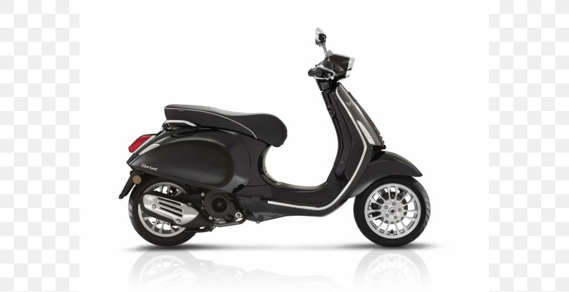 Scooter Piaggio Vespa Sprint Vespa Primavera, PNG, 750x421px, Scooter, Automotive Design, Black, Fourstroke Engine, Mofa Download Free