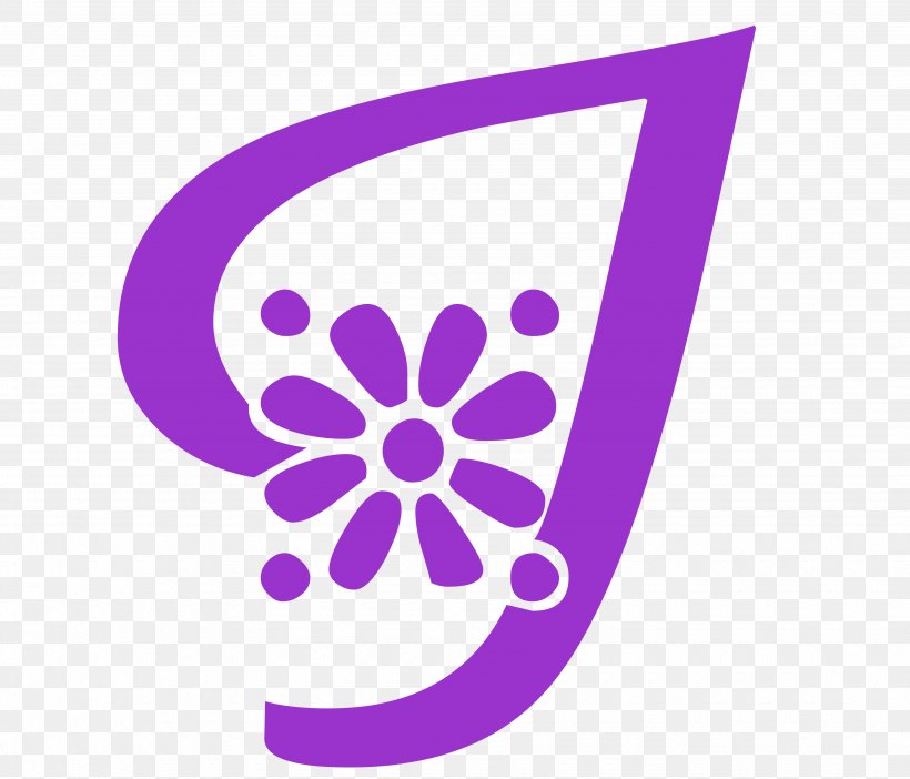 Purple Floral Letter J., PNG, 3500x3000px, Logo, Flower, Petal, Purple, Symbol Download Free