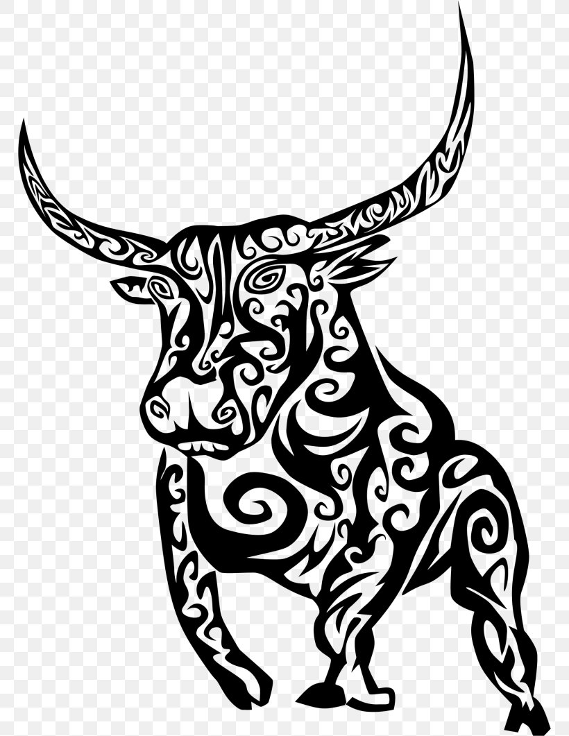 Line Art Cattle Drawing Clip Art, PNG, 768x1061px, Line Art, Art, Black And White, Bull, Carnivoran Download Free