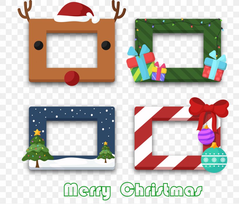 Christmas Tree Party Picture Frame Photo Booth, PNG, 1585x1356px, Reindeer, Area, Christmas, Christmas Decoration, Christmas Lights Download Free