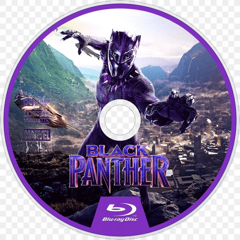 Blu-ray Disc Black Panther 1080p 720p DTS, PNG, 1000x1000px, Bluray Disc, Black Panther, Dts, Dtshd Master Audio, Dvd Download Free
