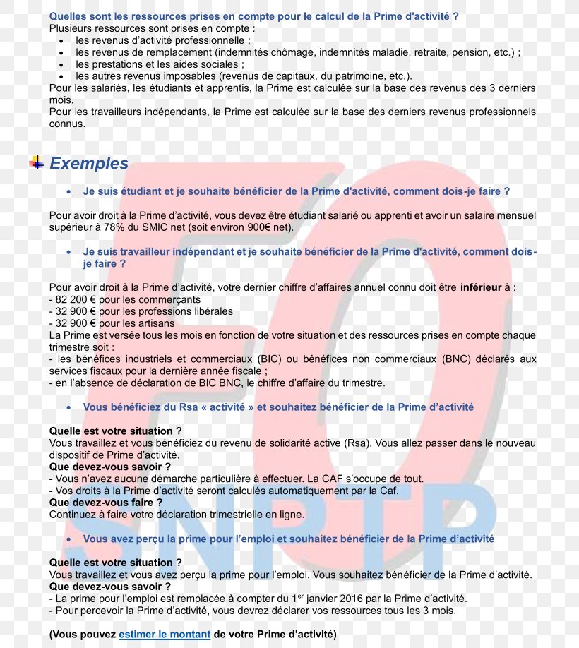 Prime D'activité Document Private Sector Public Sector Revenu De Solidarité Active, PNG, 794x918px, 2016, Document, Apprenticeship, Area, Diagram Download Free