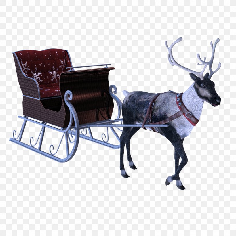 Reindeer, PNG, 1024x1024px, Reindeer, Cart, Deer, Elk, Vehicle Download Free