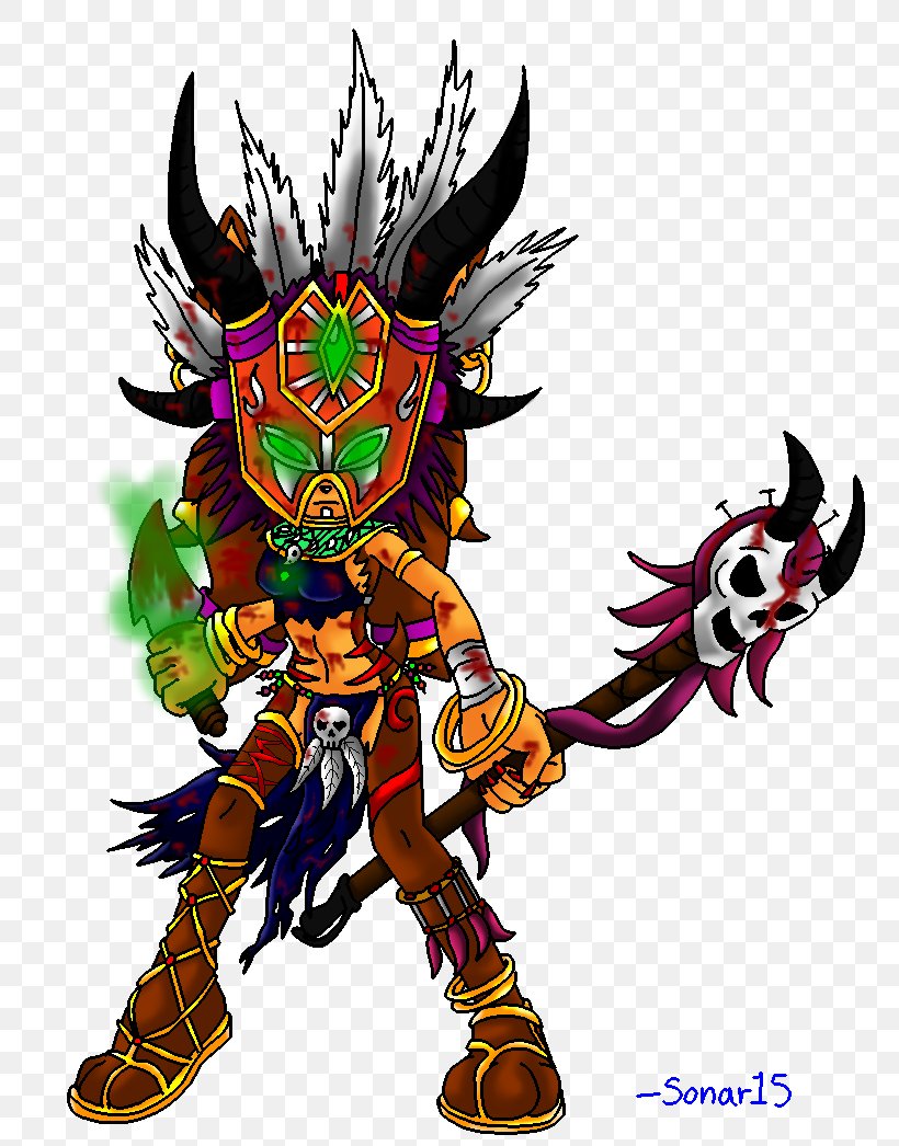 Demon Illustration Cartoon Witch Doctor, PNG, 764x1046px, Demon, Armour, Art, Cartoon, Cosplay Download Free