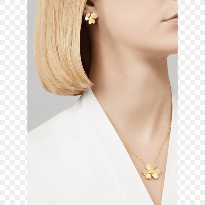 Earring Charms & Pendants Van Cleef & Arpels Necklace Kreole, PNG, 3000x3000px, Earring, Beige, Body Piercing, Bracelet, Brown Hair Download Free