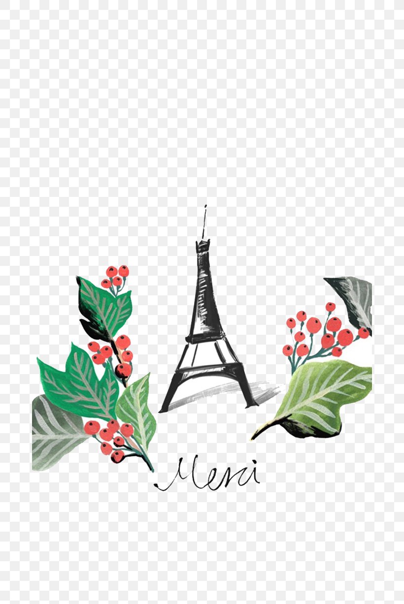 Eiffel Tower Cartoon Illustration, PNG, 690x1227px, Eiffel Tower, Animation, Branch, Cartoon, Flora Download Free